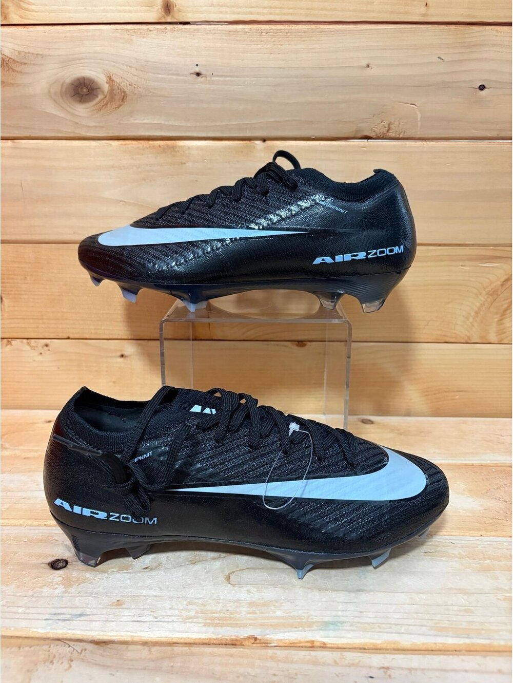 Nike Zoom Mercurial Vapor 16 Elite FG Soccer Cleats Mens 6.5 Black Ice FQ1457